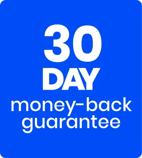 30 day money back guarantee